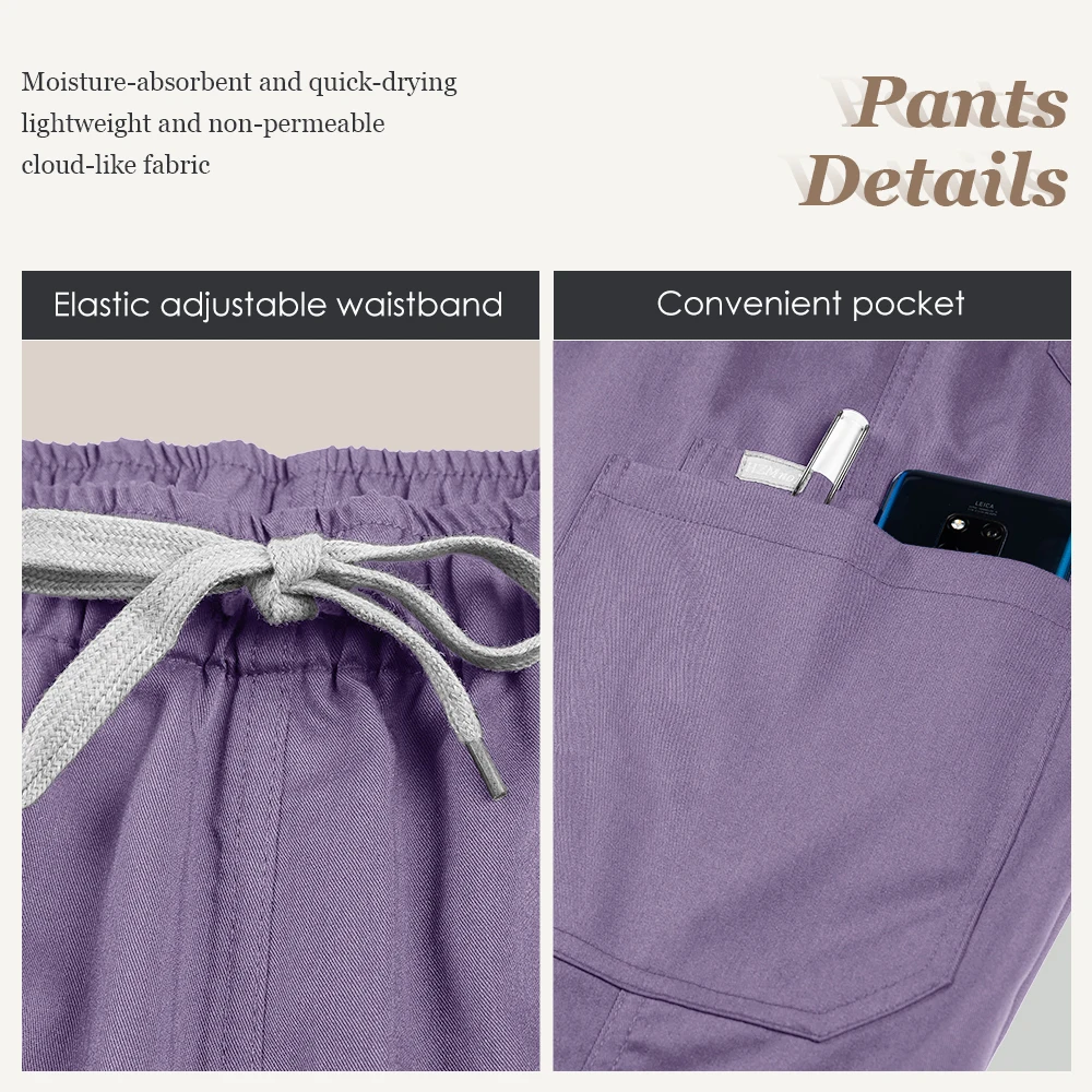 Vêtements de travail à manches courtes, ensemble de gommage élastique, salopette chirurgicale pour médecin, salle d'opération, vêtements cliniques pour infirmière