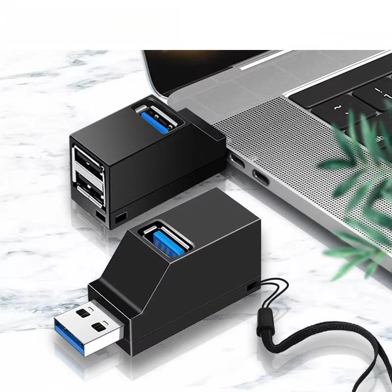 HUB Adapter Extender Mini Splitter Box 3 Ports High Speed USB 3.0 for PC Laptop U Disk Card Reader Docking Stations USB Hubs