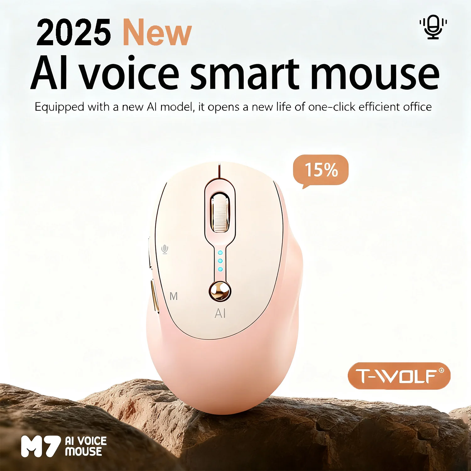 Voice Intelligent Bluetooth 2.4G Wireless Type-C Charging Voice Input Writing Translation Tablet Macbook AirM Laptop AI Mouse