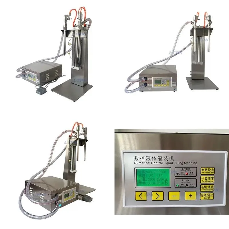 LT-SJ41B Double nozzle liquid filling machine, used for beverage lifting head hand sanitizer and detergent dishwashing oil