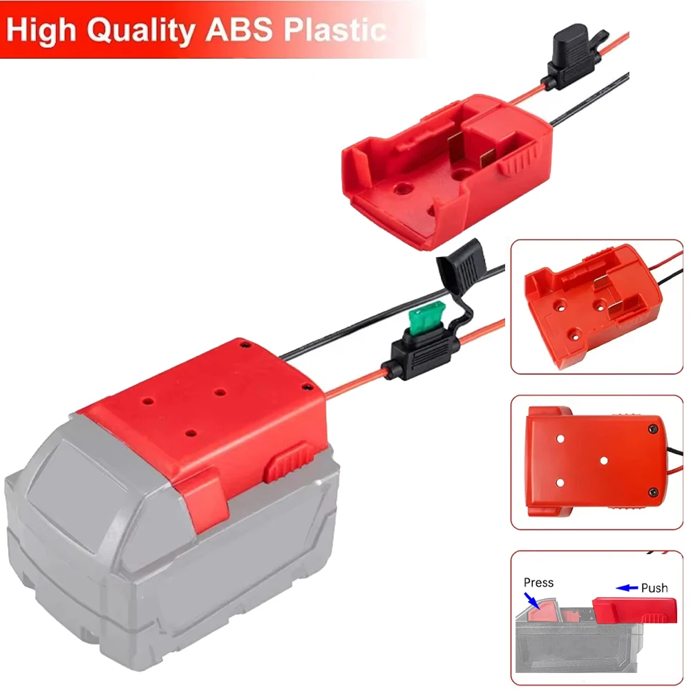 

Battery Adapter Converter for Milwaukee 14.4V 18V 20V Li-Ion Battery DIY Power Tool Battery Converter