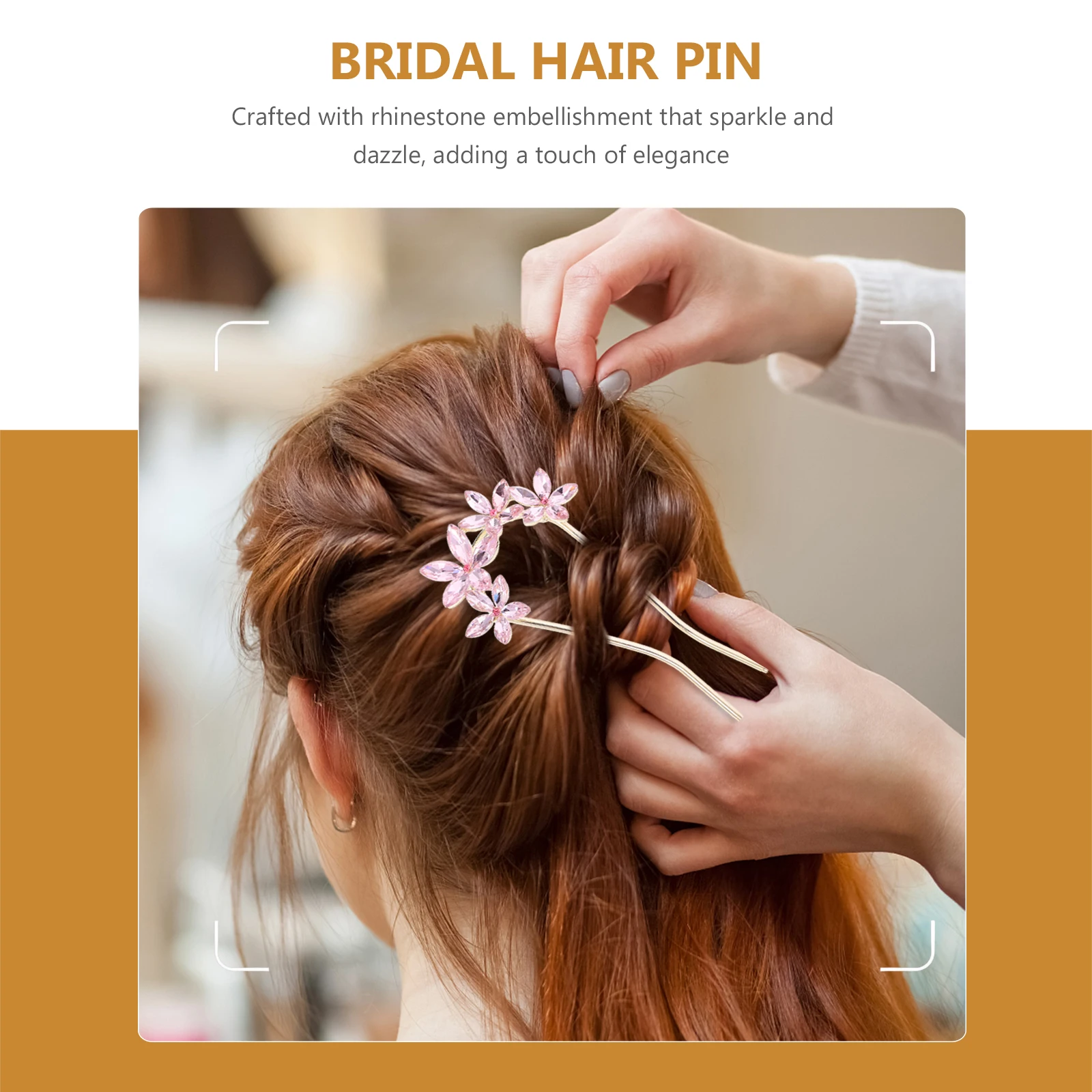 

Rhinestone Wedding Accessories Purple U Wedding Hair Pins For Women Shaped Hairpin Women Hair Styling Crystal Claw Clips