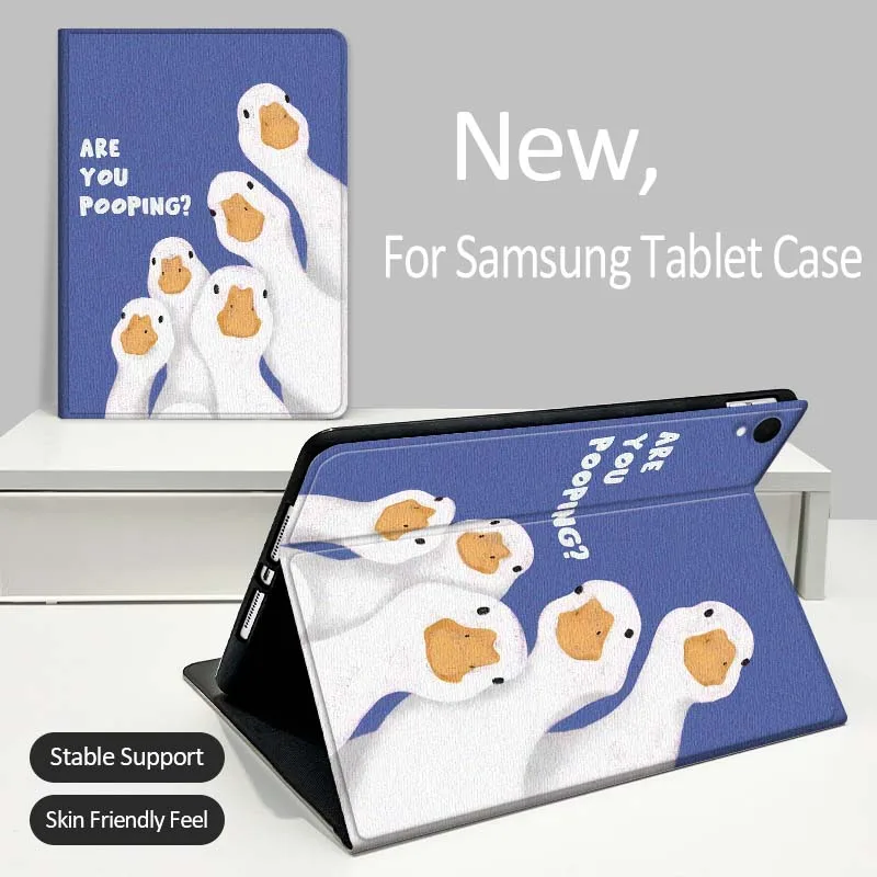 

Cartoon Anime Duck For Samsung Galaxy Tab A A7 A8 A9 A11 S6 S11 Lite Plus 10.1 10.4 10.5 Inch 2022 2025 Tablet Case