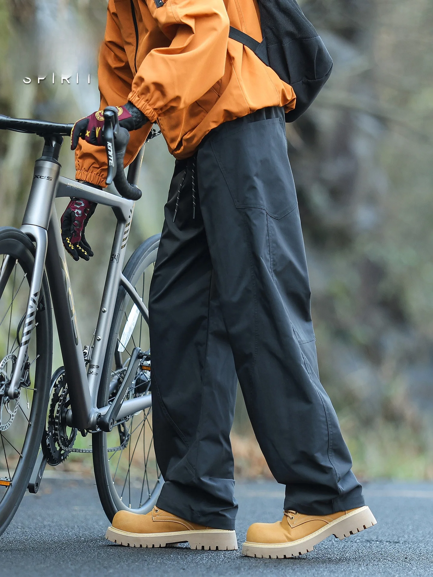 

American Sle Qui Dry Thin Sport Breathable Ice Silk Straight Leg Wide Leg Pants Men's Bent Knife Casual Pants