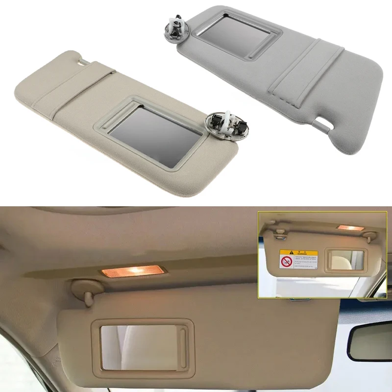 

Car Sun Visor Sunvisor Sunshade Beige Left Right With Light Sun Visors For Toyota Camry 2007-2011 74320-06800-E0 Accessories