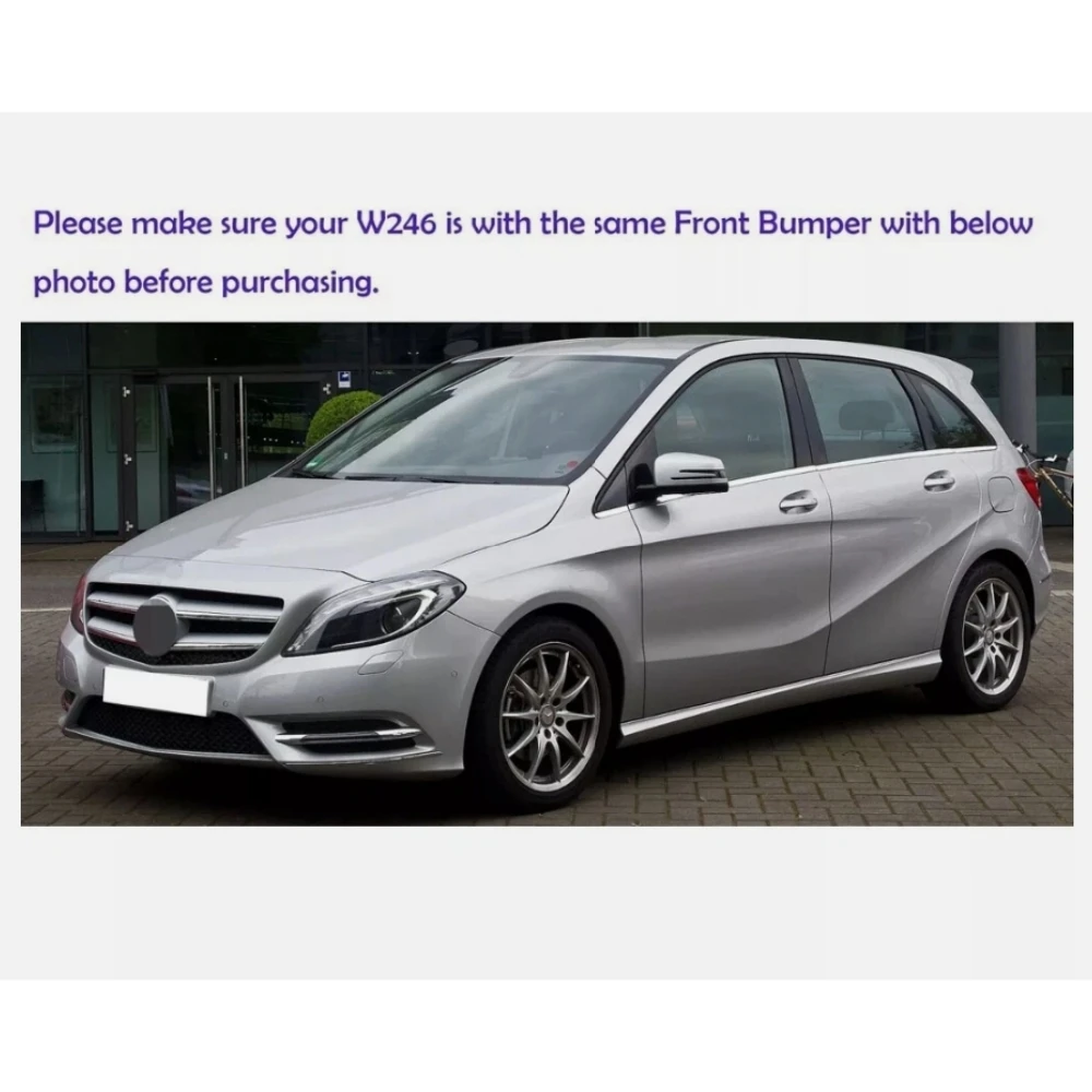 Front bumper fog lamp cover chrome strip A2468850474 A2468850574 For Mercedes Benz B-Class W246 2012-2014 B180 B250
