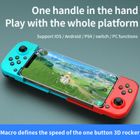 D3 Cell Phone Gamepad 3D Joystick Bluetooth-Compatible5.0 Phone Game Controller with Macro Buttons 400mAh for IPhone/iOS/Android