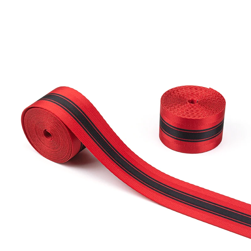 3.6M RedBlack Car Seat Belt Webbing Strap Thicken Auto Seat Stroller Safety Belt Harness Backpack Belt Straps Car Accessories