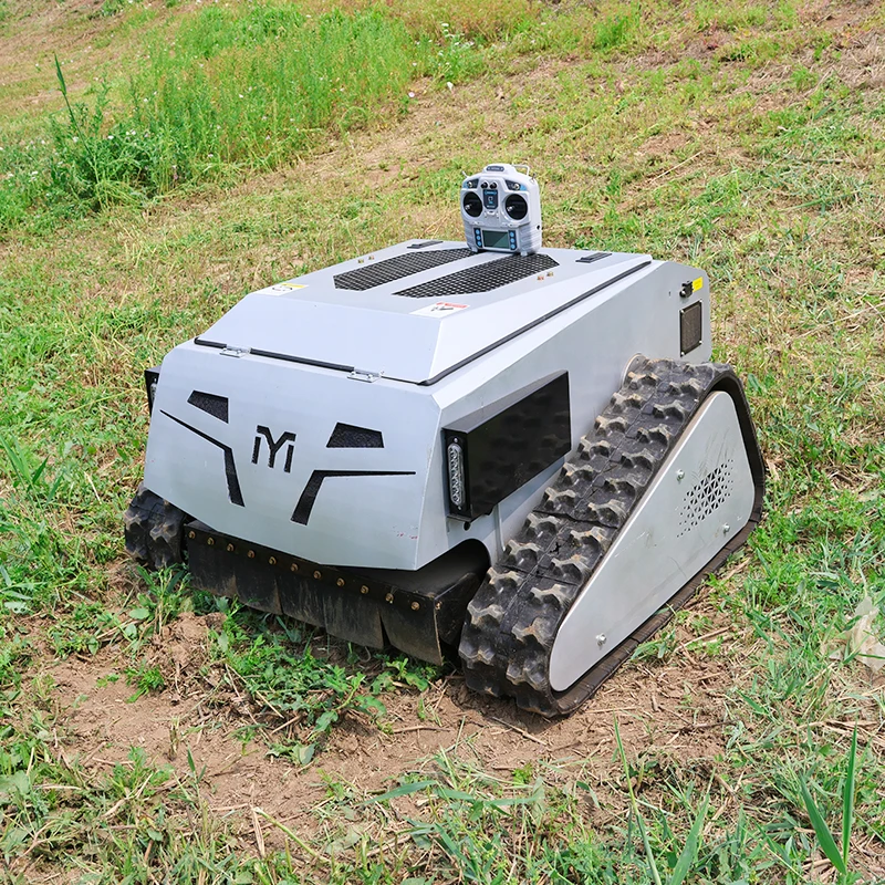 Оптовая продажа с фабрики 550 мм Беспроводная лучшая батарея с дистанционным управлением Гусеничная газонокосилка для поля гольфа