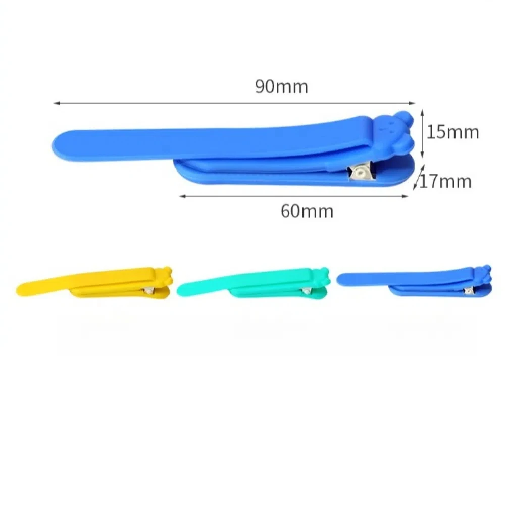 1/3 Pcs Cute Bear Bookmark Clip Automatically Follows Silicone Notebook Page Divider Stationery Supplies Book Markers