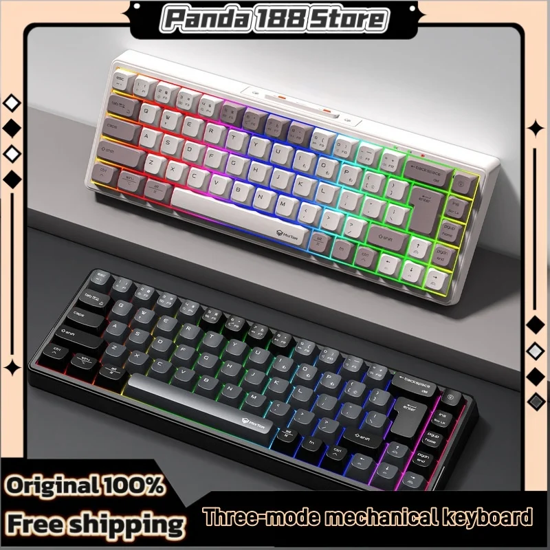 

Meetion Mechanical Keyboard Tri Mode Effect Customization Hot Swappable Gaming Esports Computer Peripherals Ergonomic Technology