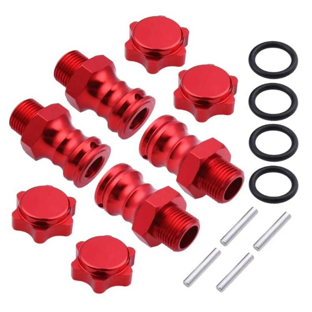 Hex 23mm aluminium wheel extension adapter, transmission hub for HPI HSP ZD Racing CC01 FS Kyosho, 1/8 scale RC car parts, 4 pcs