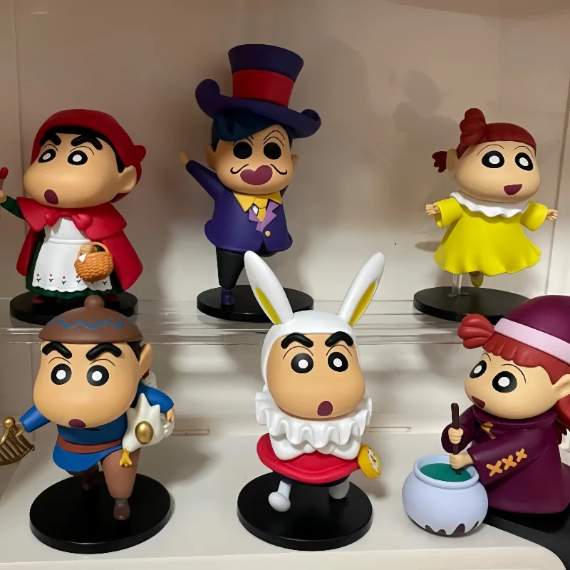 

52toys Cute Birthday Gift Shin-Chan Colorful Fairy Tale Series Blind Box Toys Collectible Figures Desktop Ornaments From