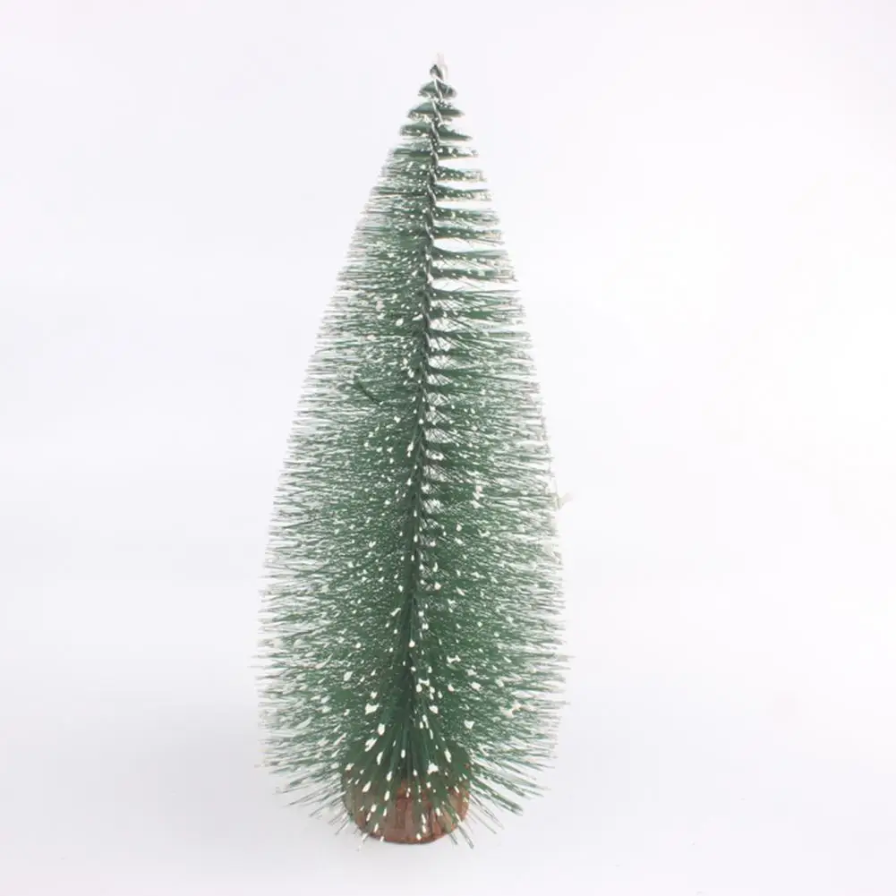 Mini Christmas Tree Artificial Snow-Flocked Xmas Tree with Pine Needle Festive Home Decor for Christmas Tabletop Display