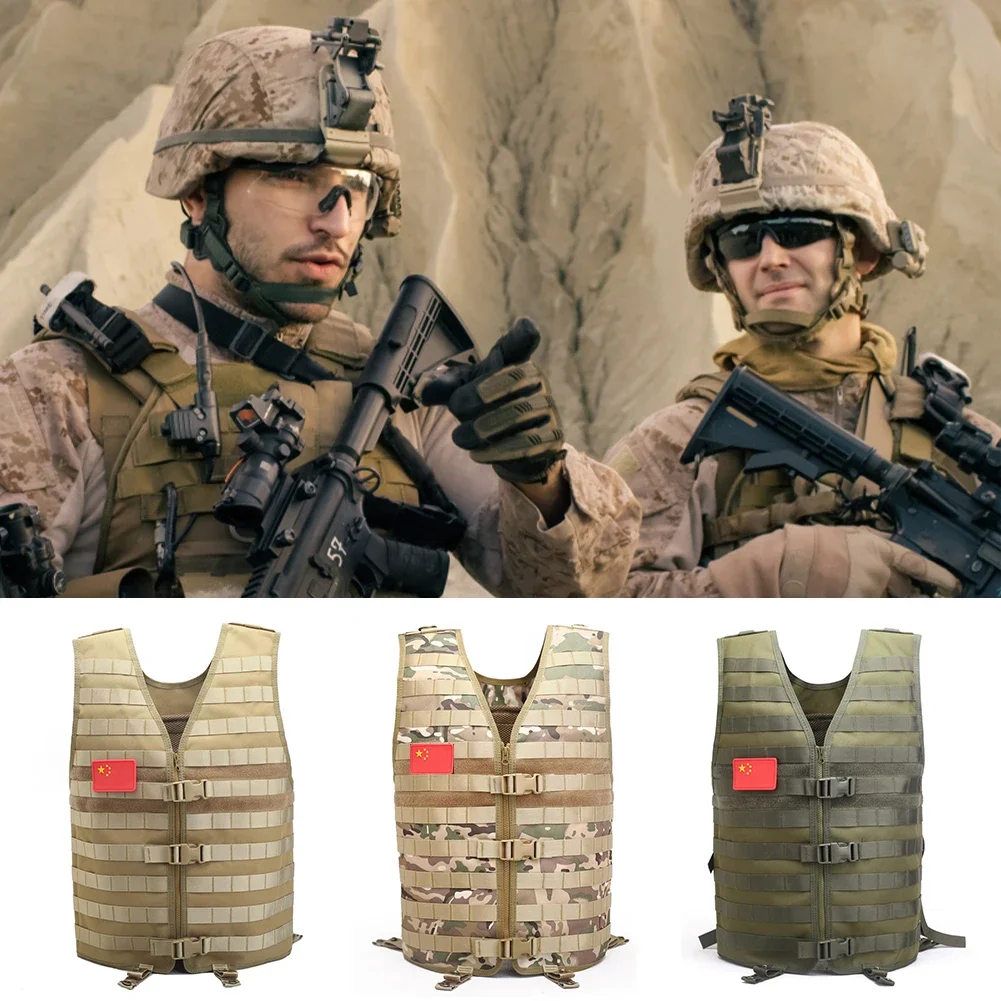 Imagem -02 - Airsoft Tactical Molle Vest Utilitário Swat Colete de Esportes ao ar Livre cs Fishing Hunting Gear 900d Ajustável