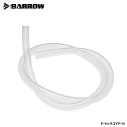 Barrow-Tube souple transparent en PU pour système de refroidissement par eau d'ordinateur, tuyau de 9.5 pouces, 12.7x3/8mm, longueur 1m