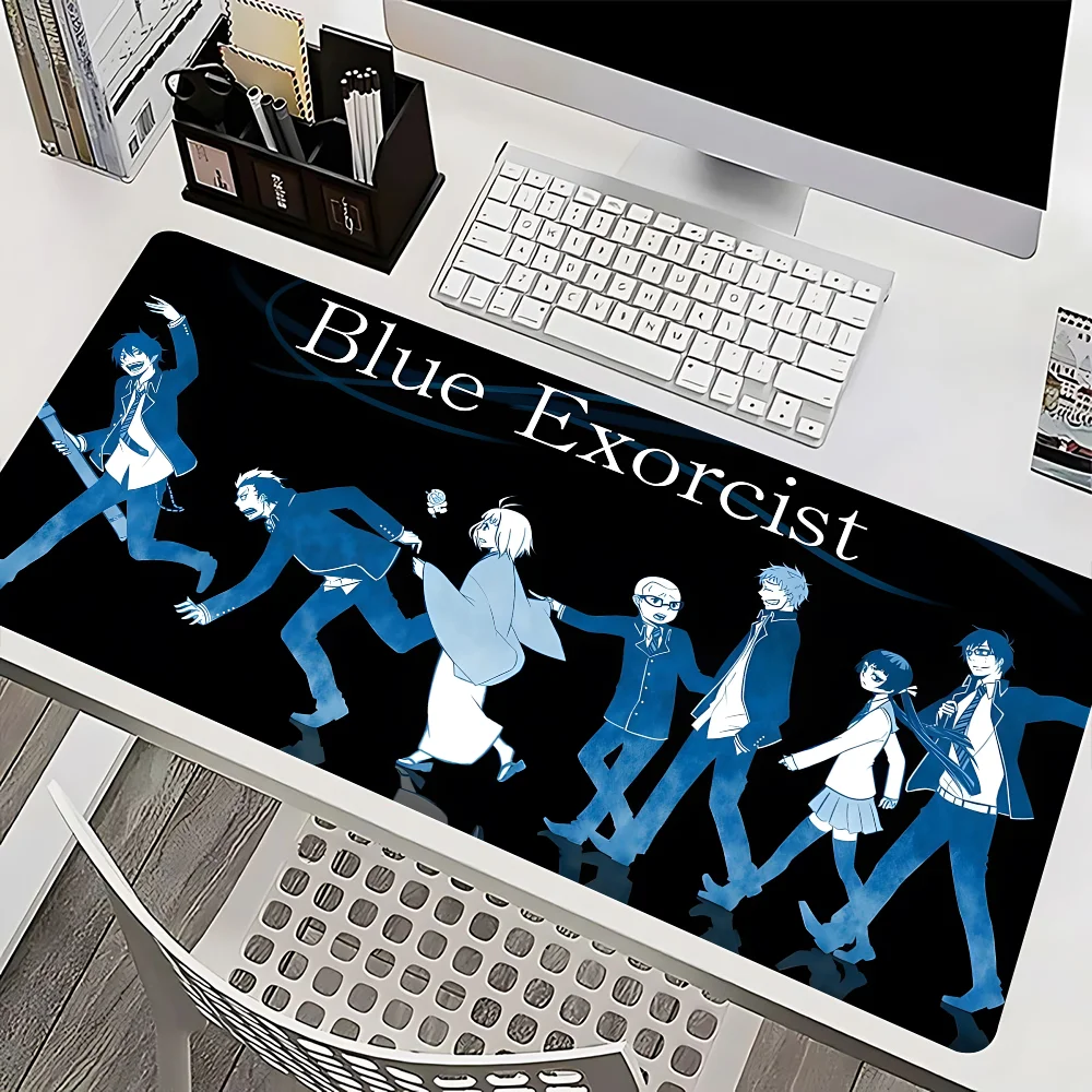 B-Blue E-Exorcist Mousepad Mause Pad Mouses Rug Office Accessories Desk Mat Mousepad Keyboard Gaming Pc Mats Xxl Large Carpet