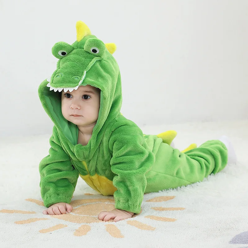 Christmas Crocodile Newborn Baby Clothes Bodysuit Snorlax Romper Kigurumis Cosplay Costume Toddler Jumpsuit Playsuit Infant