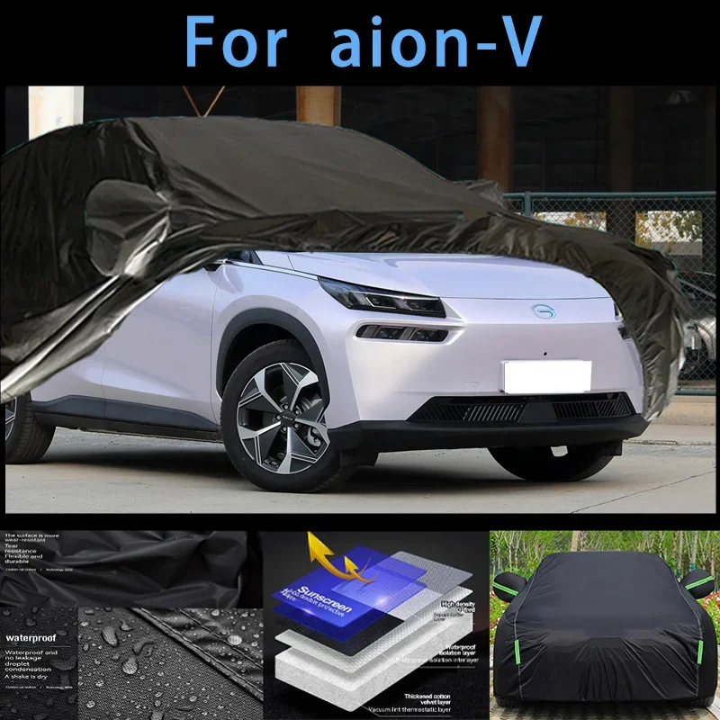 

For aion-V Outdoor Protection Full Car Covers Snow Cover Sunshade Waterproof Dustproof Exterior Car accessories