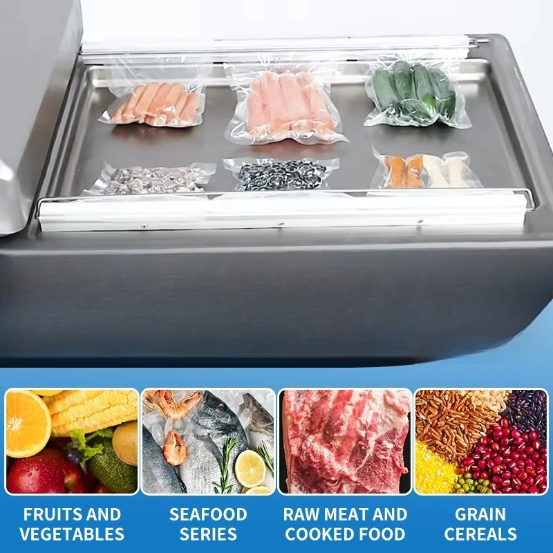 Dz400/SA Electric Double Chamber Vacuum Sealer Meat and Food Packaging Machine Pouch Driven by Manufacturers