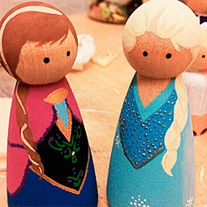 20 Pcs DIY Wood Peg Dolls Handmade Unfinished Doll DIY Crafts Nursery Decoration Wood Peg Dolls Home Decoration Ornament