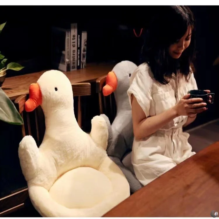 Cute Goose Integrated Seat Cushion Backrest Cushion Integrated Office Chair Cushion Thickened Stool Cushion Student Buttocks