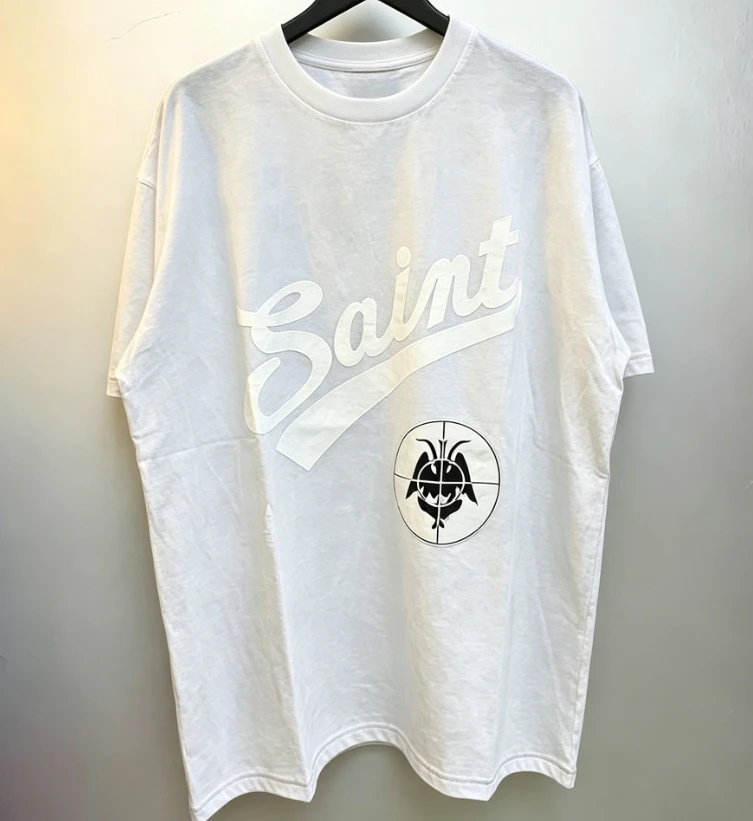 2026 Men's Oversized T Shirt Vintage Baseball Script Letter Graphic Print Short Sleeve Cotton Unisex Tee