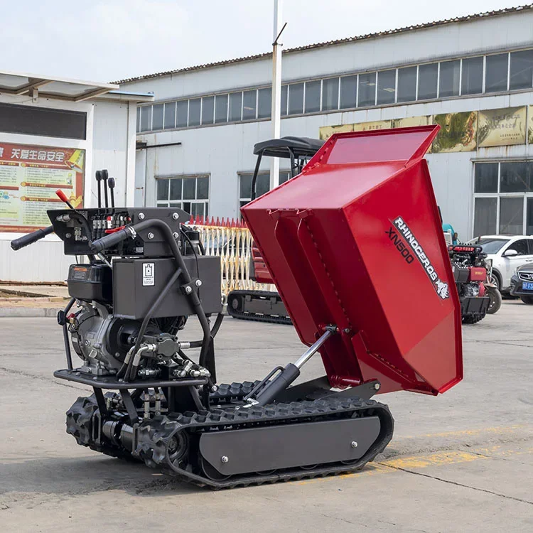 Rhinoceros xn500 Engine Mini Dumper Barrow Crawler Barrow Dumpers With Hydraulic Tip