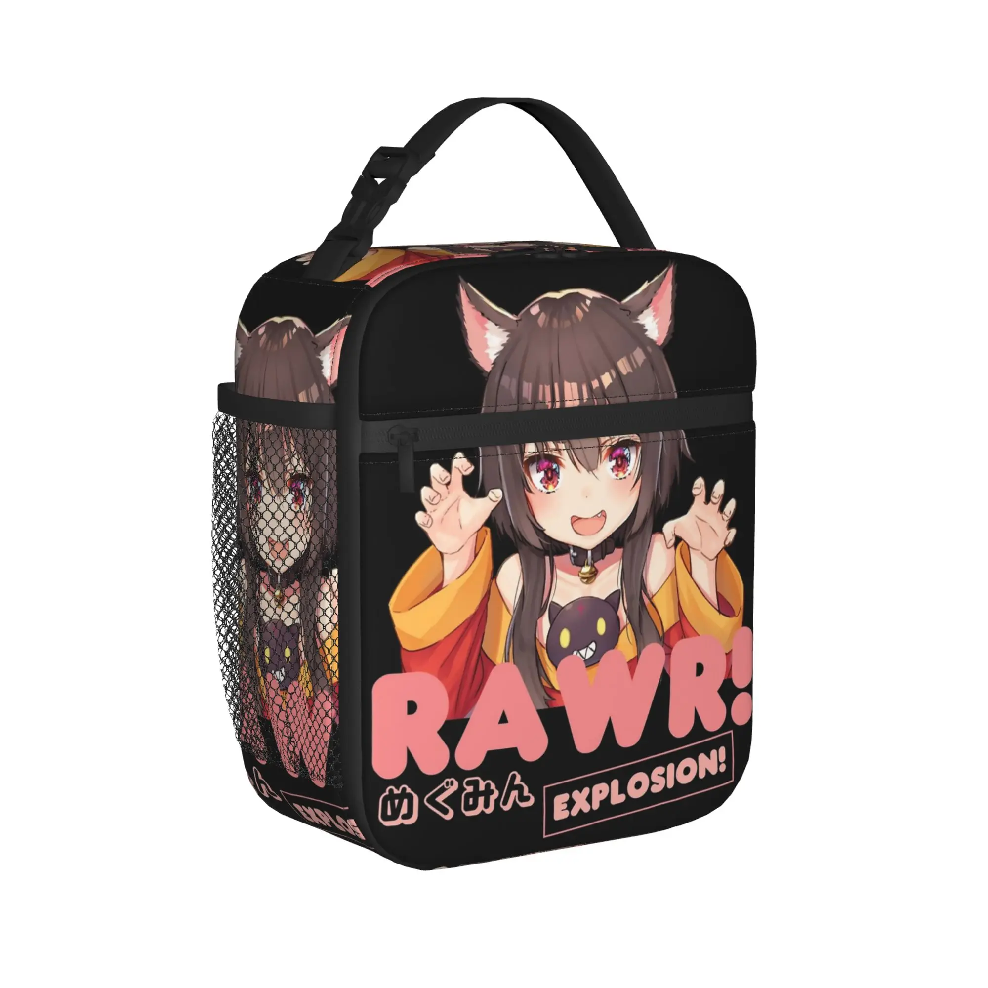 Konosuba Megumin Insulated Lunch Bag Cooler Bag Reusable,Meal Container  Large Tote Lunch Box Food Bag Office  Picnic