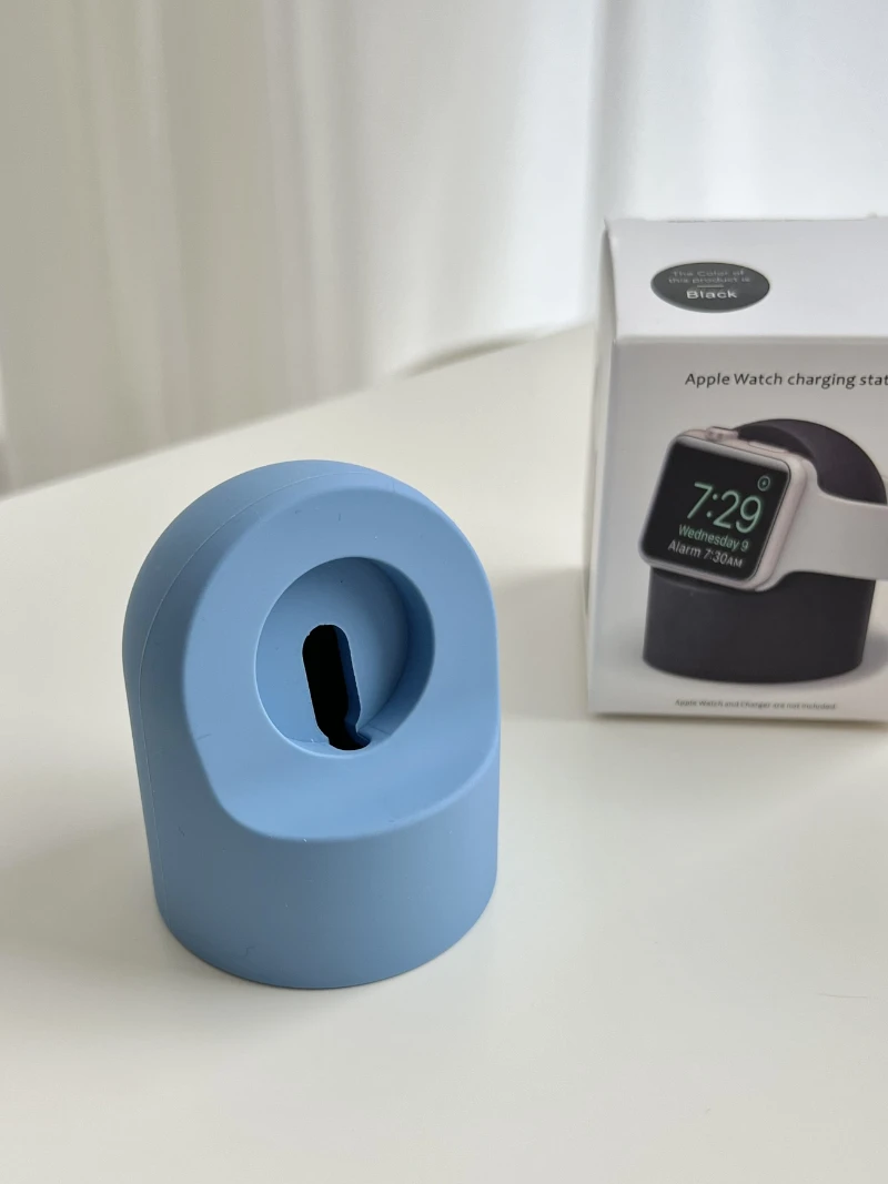 For Apple Watch Series Ultra 3 2 1 11 10 9 8 7 6 5 SE Charger Dock Station Silicone Bracket Iwatch Cable Holder Charger Stand view 4