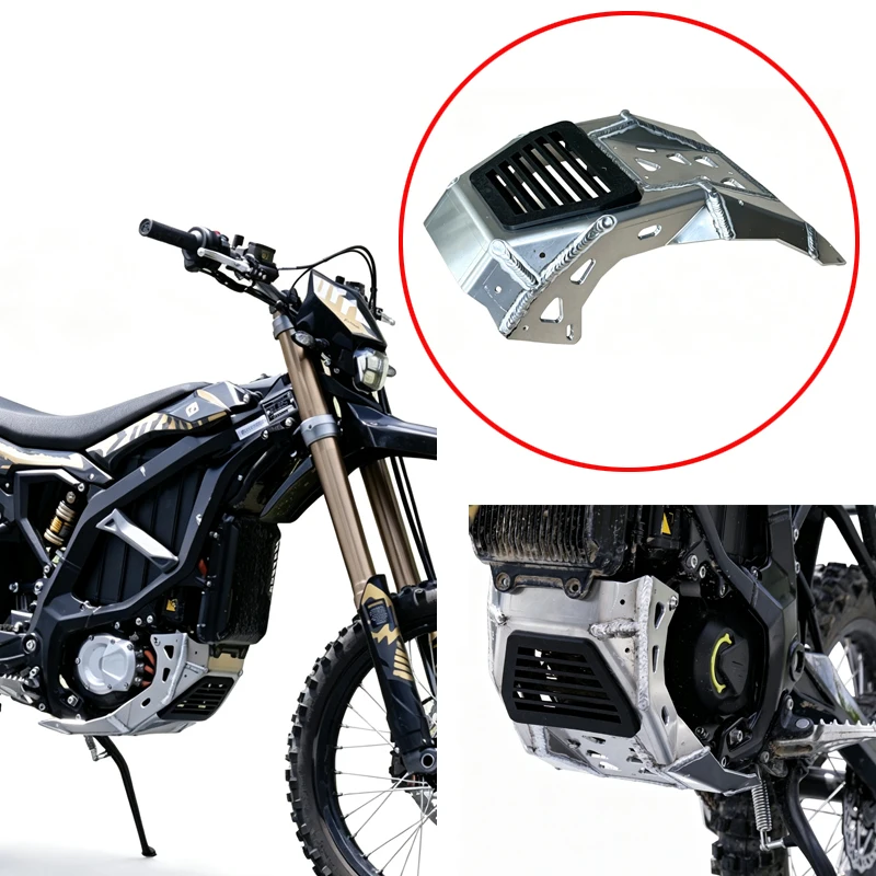 1PCS For Surron Ultra Bee Motorcycle Chassis Motor Guard Off-road Modified Protection Armor Half-Cover Aluminum Alloy Skid Plate