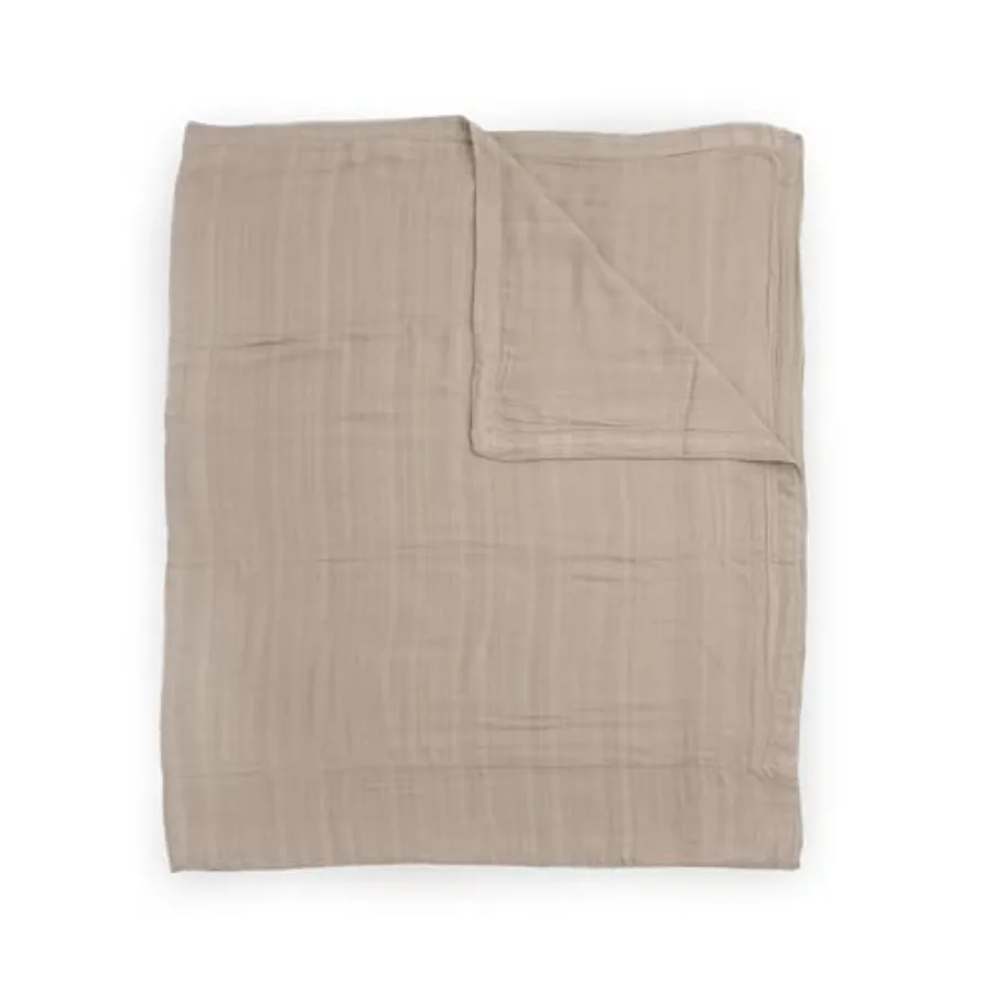 

Deluxe Muslin Quilt 100% Rayon Muslin from Bamboo Super Soft Blanket Babies and Toddlers X-Large 60" x 72" Machine Washable Oat