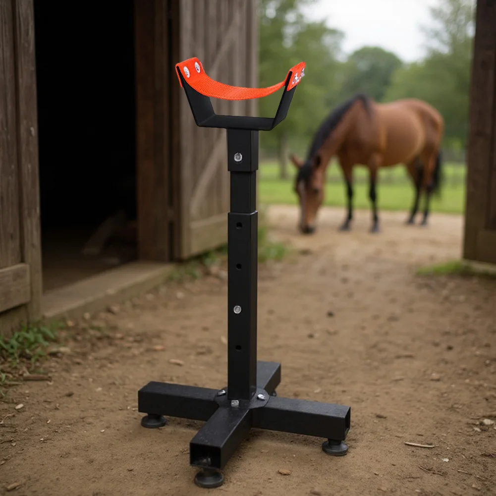 حامل Farrier قابل للتعديل، حامل حافر معدني، حامل حافر الحصان Farrier لأدوات تشذيب حافر الحصان