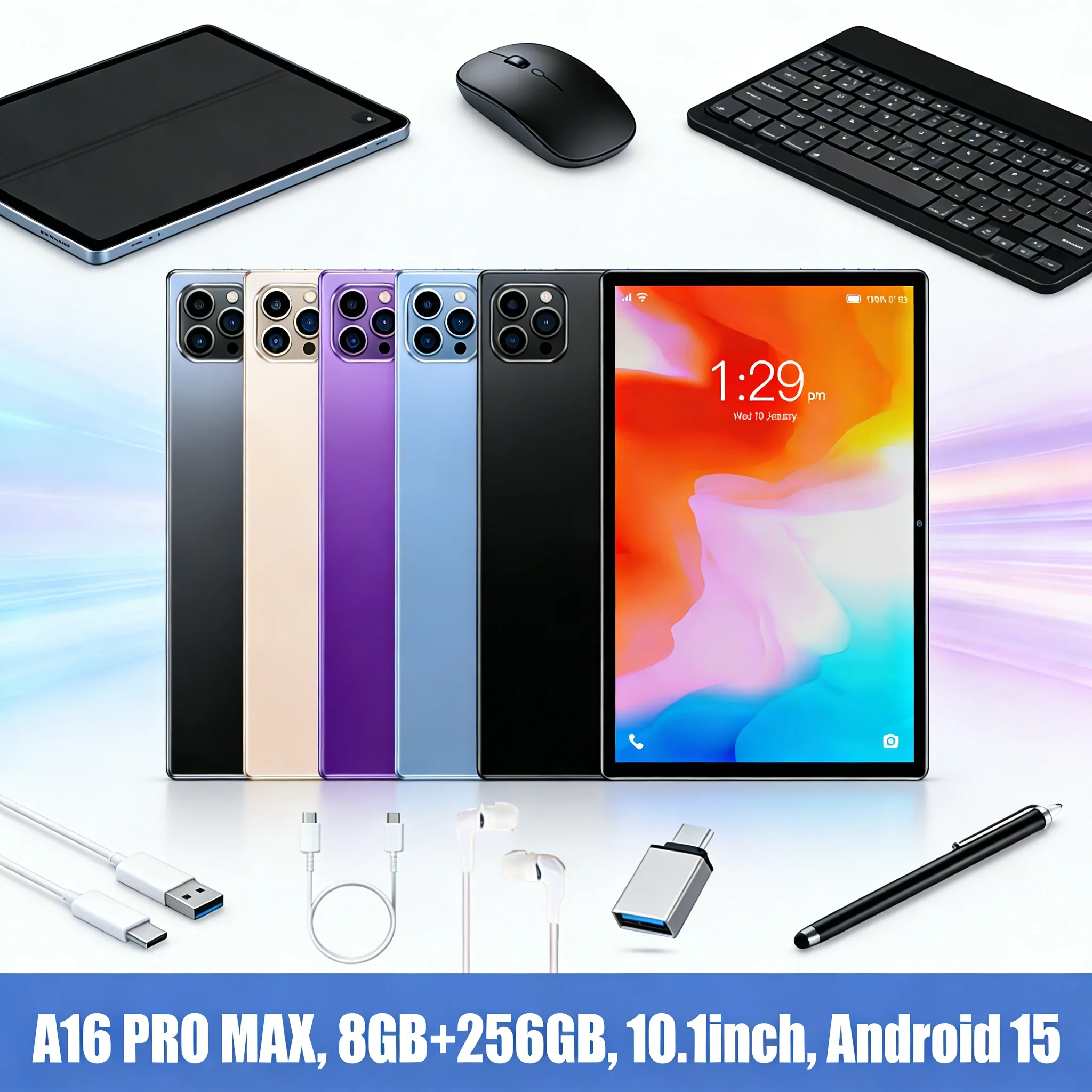 Best Seller 16 Pro Max Tablet 8GB RAM 256GB ROM Android 15 Smart Tablet PC Fast Running