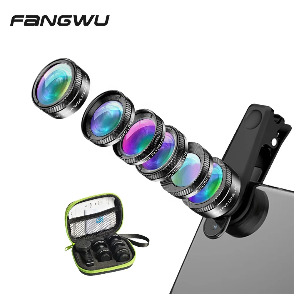 High Quality Mobile Cell Phone Camera Lens Kit for Smartphone 3 6 in 1