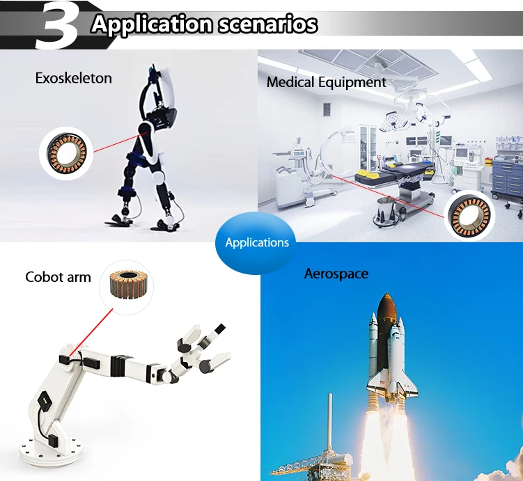 2026 Faradyiized High-Precision Outer Rotor Frameless Motor For Robotic Arm