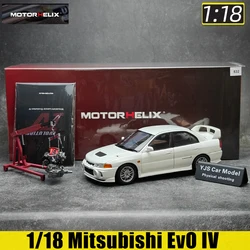 MOTORHELIX MH 1:18 New Mitsubishi Lancer Evolution IV Generation 4 alloy car model sports car static decoration collection