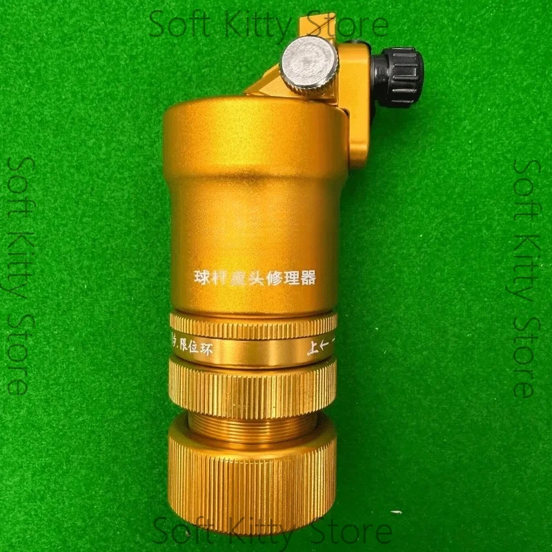 Billiard Cue Tip Repair Tool Full Specifications Arc Shaping Tool for Cue Tips Aluminum Alloy Flat Surfaces and Curved Sides