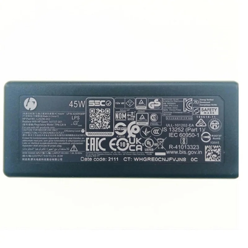 NEW ORIGINAL Laptop Power Adapter for HP 15-DW DY GR 45W 19.5V-2.31A TPN-CA14 741727-001 L25296-002