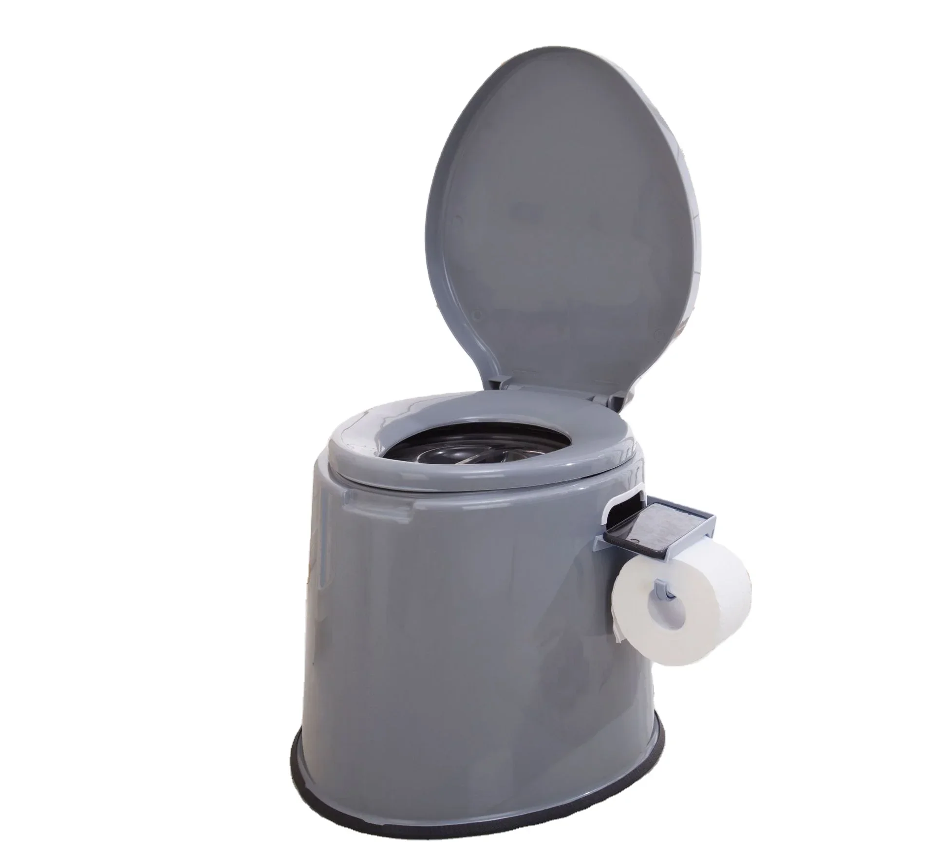 

2026 Portable Camping Toilet Composting Potty Lugable Loo For Kids Adults With Removable Cellphone&Toilet Paper Holder