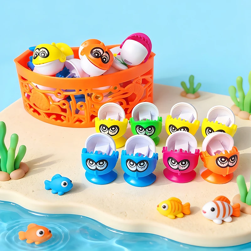 Set di giocattoli da pesca da 45 pezzi adatto per bambini dai 3 anni in su, divertimento educativo durante il gioco