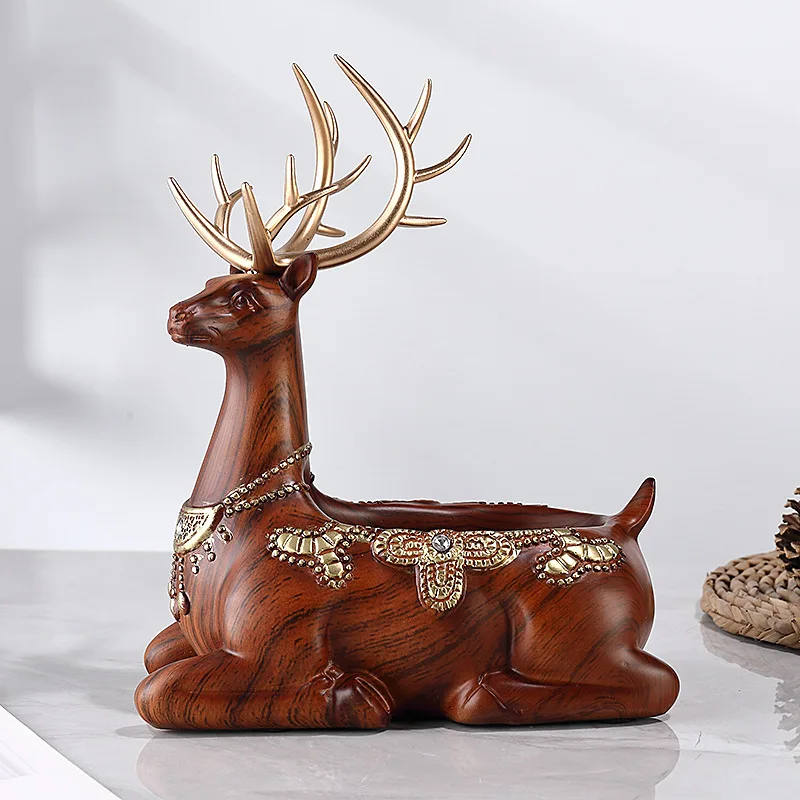 CX Creative Lucky Deer Put Key Storage Ornament Shelf Door Entrance Home Decorations