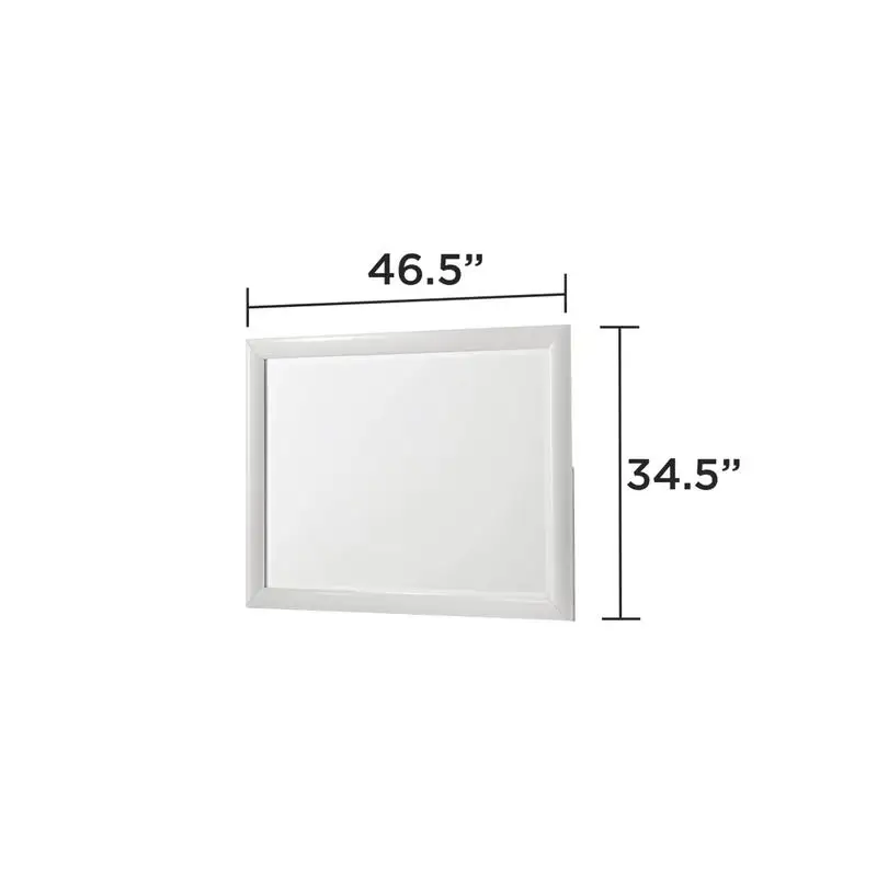 Modern Style 5PC Bedroom Set Made with Wood in White - CA Inventory