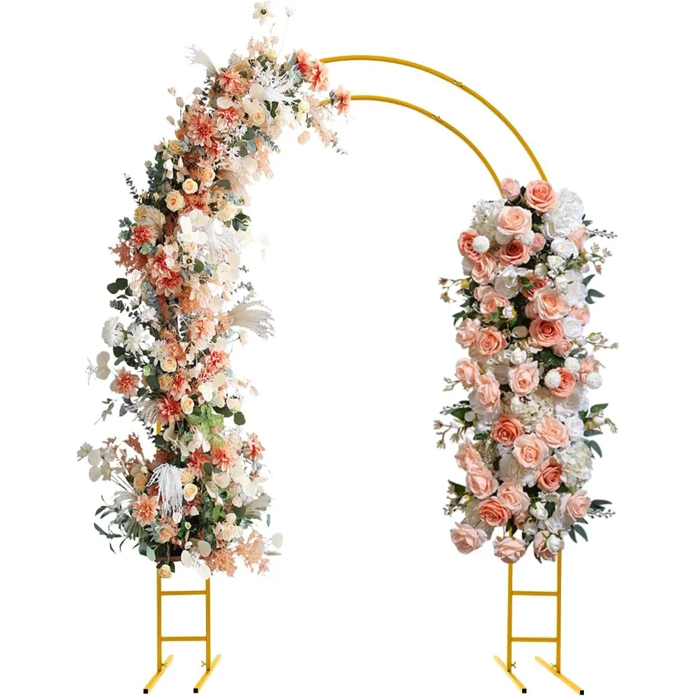 

Металлическая свадебная арка 7,2 фута, двойная трубчатая арка для воздушных шаров, подставка для арки, открытая арка, поддержка фона, для свадебной церемонии, свадебная B