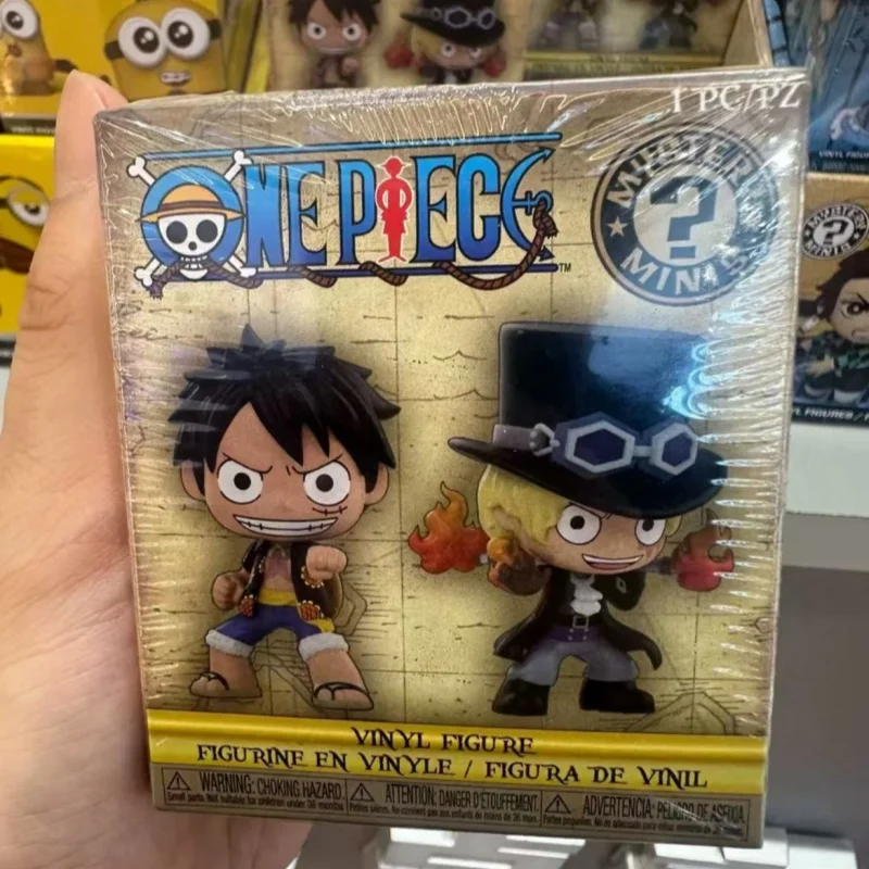 Funko Pop One Piece Luffy Zoro Mini figura Anime Chopper Mini muñeca de acción modelo caja sorpresa decoración de escritorio coleccionable regalos para niños