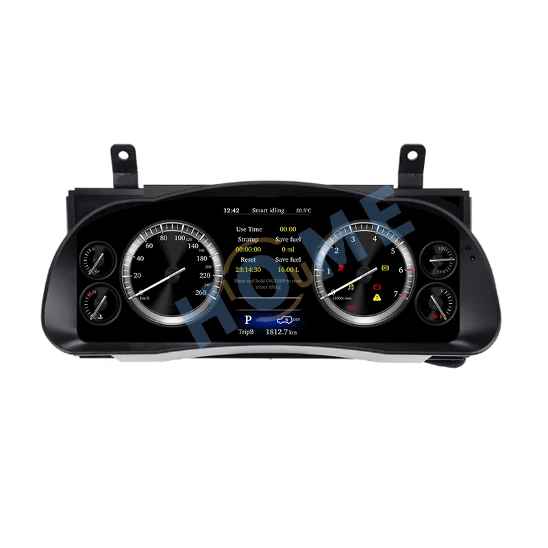 Linux System Digital Dashboard Panel LCD Display Vehicle Speed Display Table Speedometer for  Highlander 2015-2020 12.3