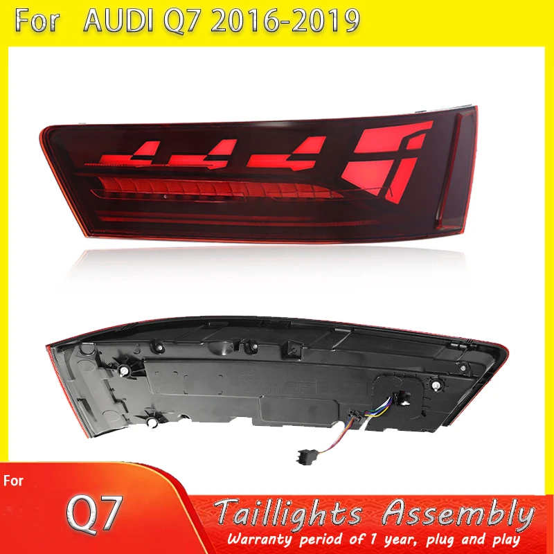 

Car Accessories For Audi Q7 2016 2017 2018 2019 LED Tail Light Turn Signal Reversing Warning Brake Taillight Assembly