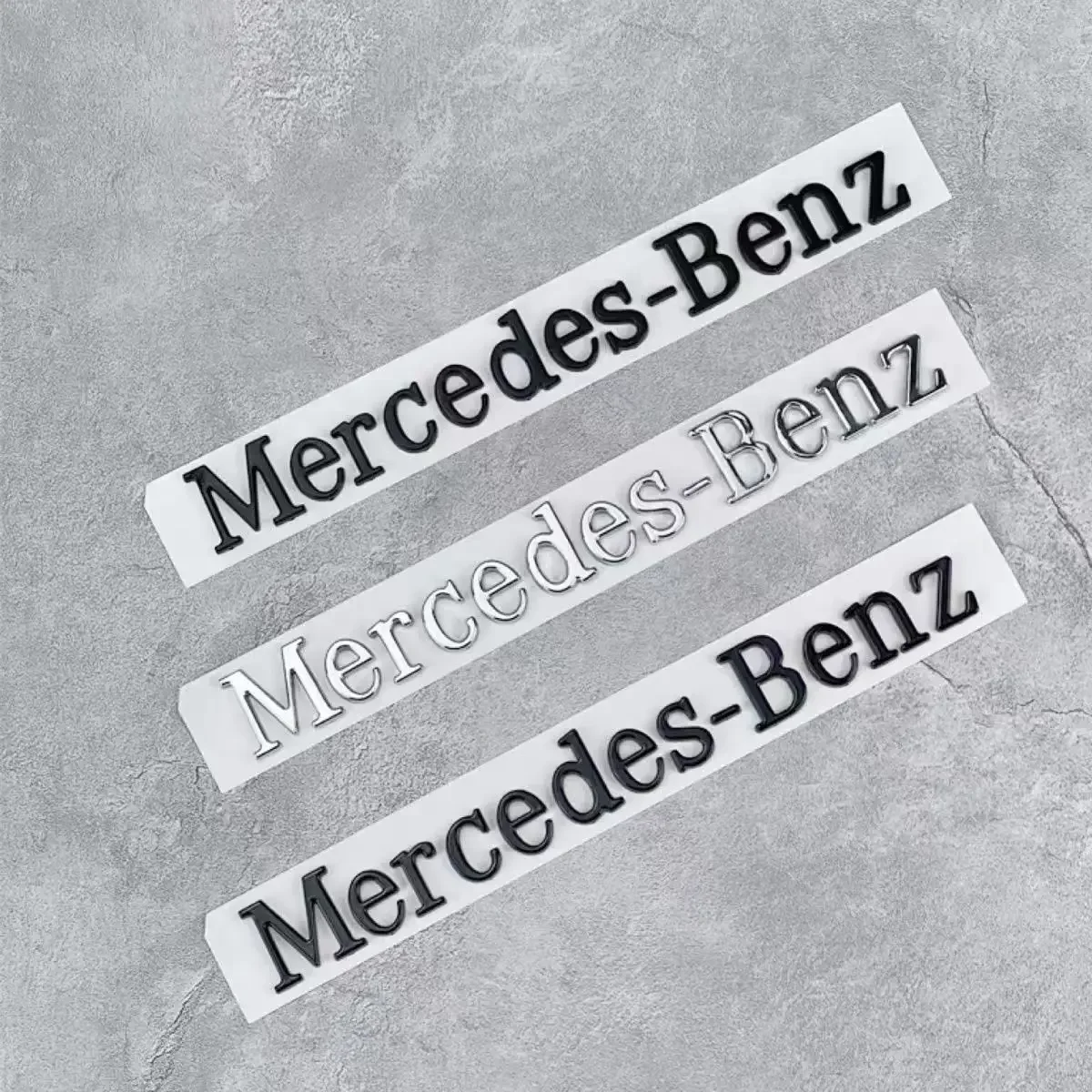 

3D ABS Car Badge Rear Trunk Body Sticker Emblem Decoration For Mercedes Benz AMG W108 W124 W126 W140 W205 W201