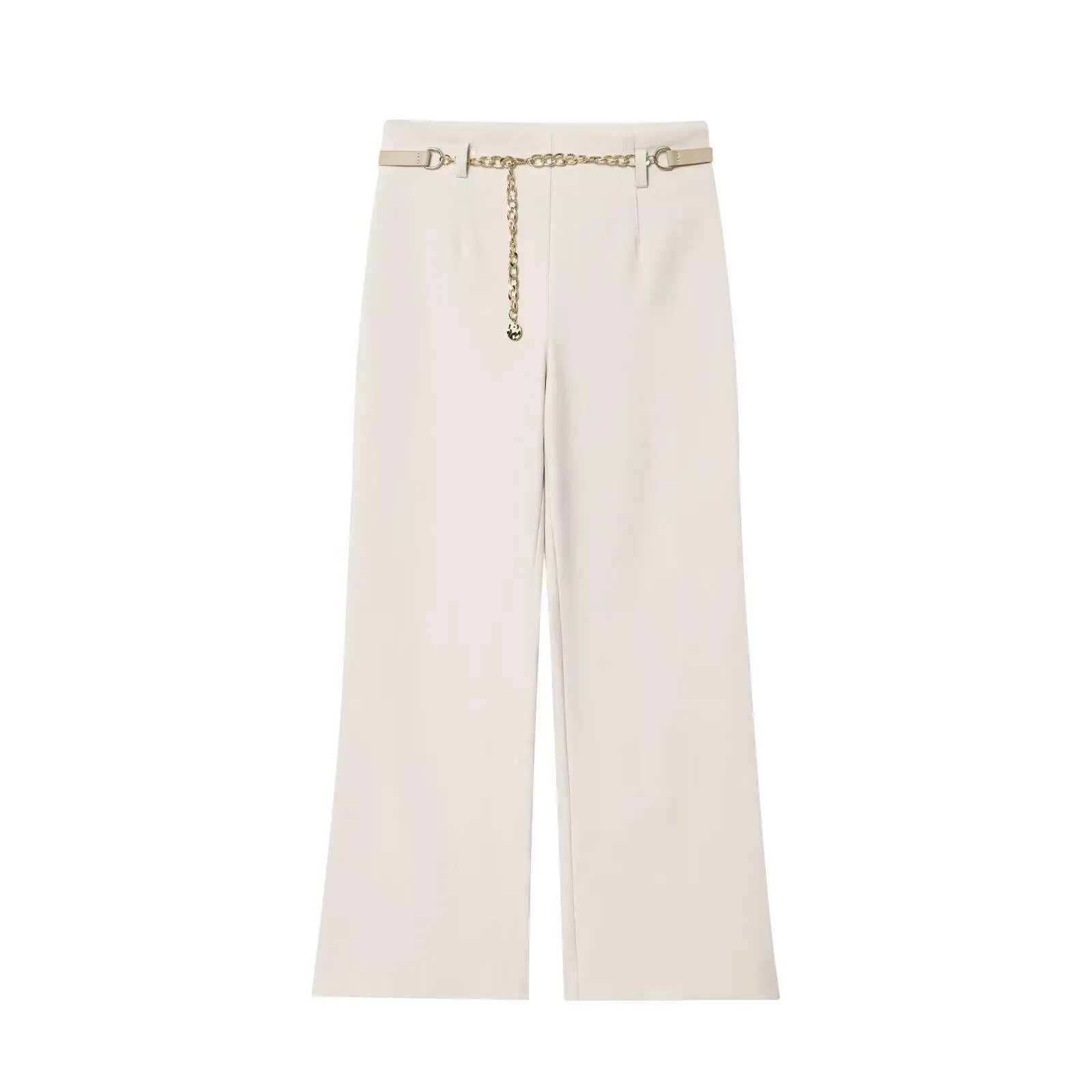 Faionable ort Abito doppiopetto Jaet con cintura in vita a catena e pantaloni alla caviglia Set Cleanfit Sle Vita bassa PVC M...