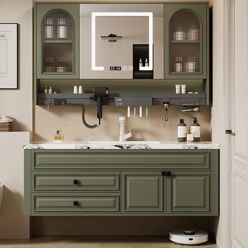 

Nordic Storage Bathroom Cabinets Storage Vanity with Mirror Bathroom Cabinets Simple Design Bathroom Furniture Gabinetti LLBC